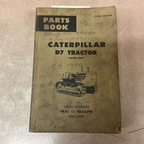 Cat caterpillar d7e - cat, parts