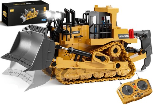 Metal bulldozer toy - metal,