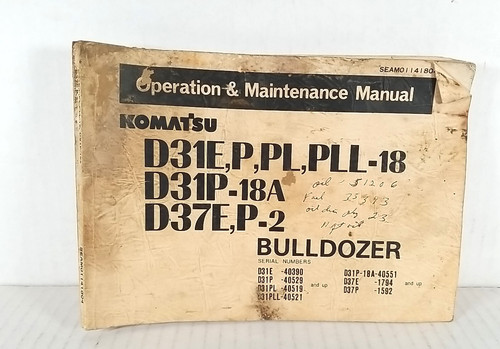 Komatsu d31e pll 18 - d31e, pl